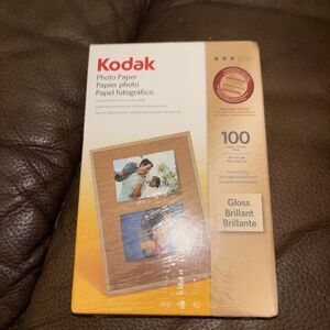 Kodak Photo Paper 4” x 6” Gloss Finish 100 Sheets New Sealed-Instant Dry-1743327
